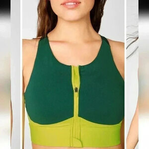 Fabletics Women's No Bounce Zip-up Sport Bra Size XSmall